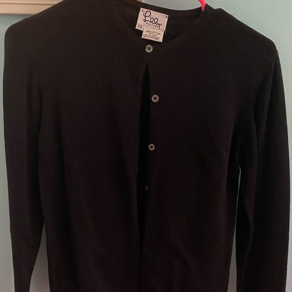 Lily Pulitzer black cardigan